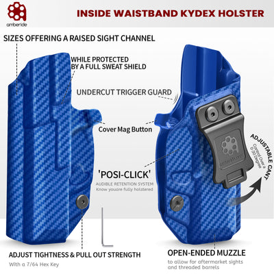 Glock 19/19X/44/45 Gen(3-5) & Glock 23/32 Gen(3-4) IWB Holster