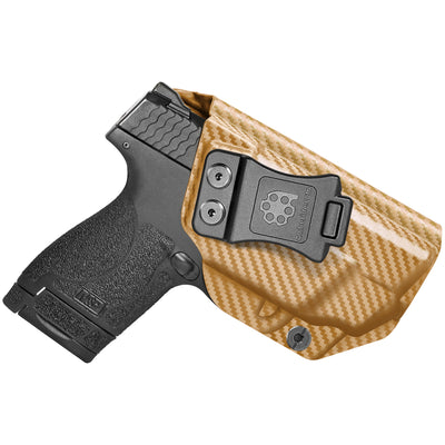 Smith & Wesson M&P Shield 9mm/.40 with Integrated CT Laser - IWB KYDEX Holster - Amberide