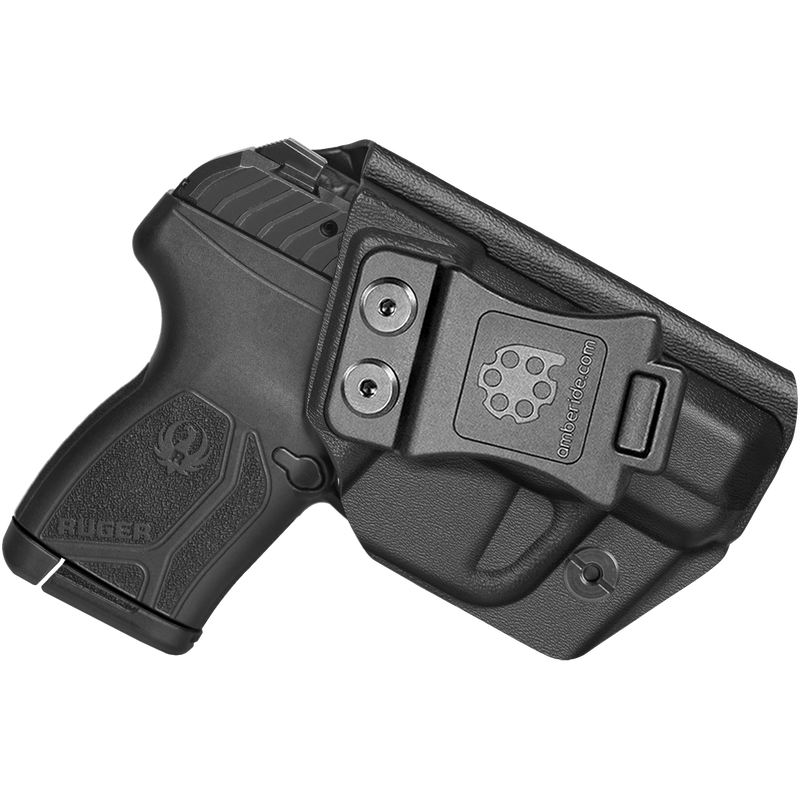 Concealed Carry IWB Gun Holster for Ruger LCP 380 Black Polymer