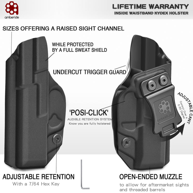 Ruger LC9 / LC9s / Ruger LC380 / Ruger EC9s - IWB KYDEX Holster - Amberide