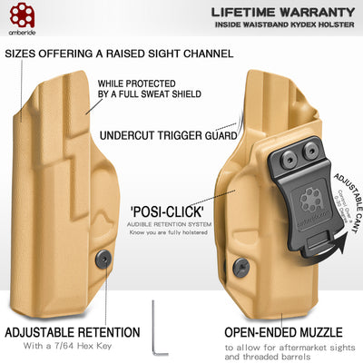 Smith & Wesson SD9 VE & SD40 VE - IWB KYDEX Holster - Amberide