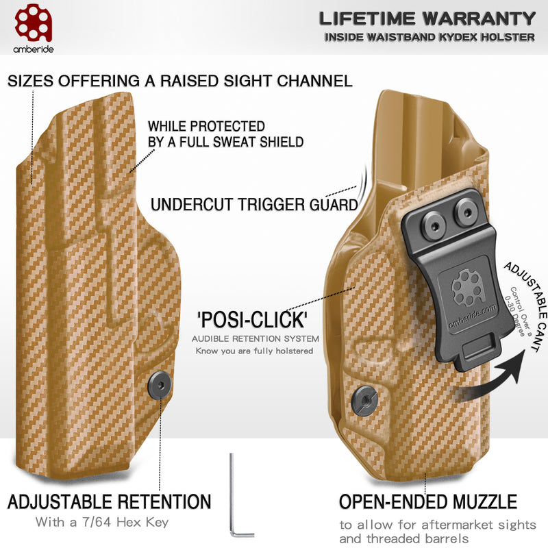 Ruger LC9 / LC9s / Ruger LC380 / Ruger EC9s - IWB KYDEX Holster - Amberide