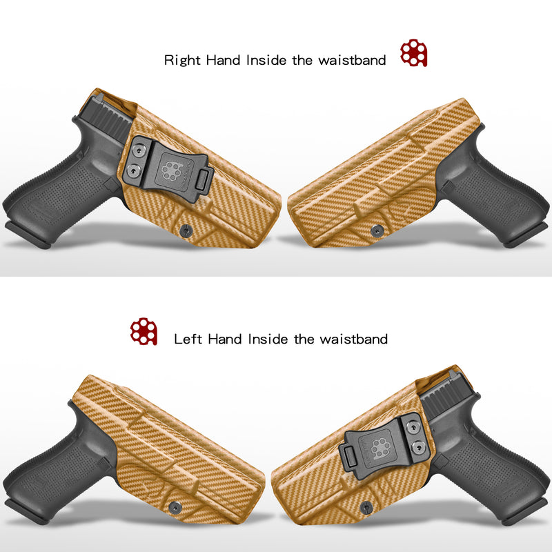 Glock 17 Gen(3-5) & Glock 22/31 Gen(3-4) Pistol - IWB KYDEX Holster - Amberide
