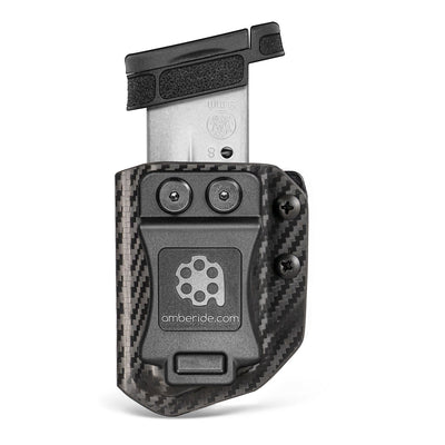 Amberide Universal Mag Carrier IWB/OWB KYDEX Magazine Holster Fit: 9mm/.40 Double Stack - 9mm/.40 Single Stack - .45ACP Double Stack - .45ACP Single Stack - Amberide